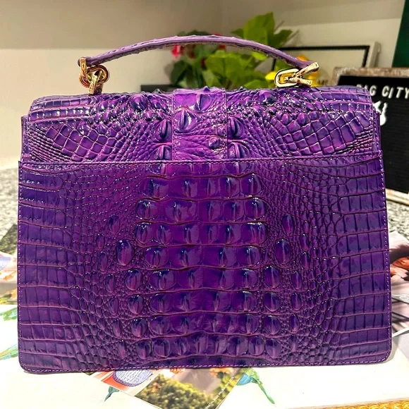 Brahmin Royal Purple Hallie - Picture 8 of 16